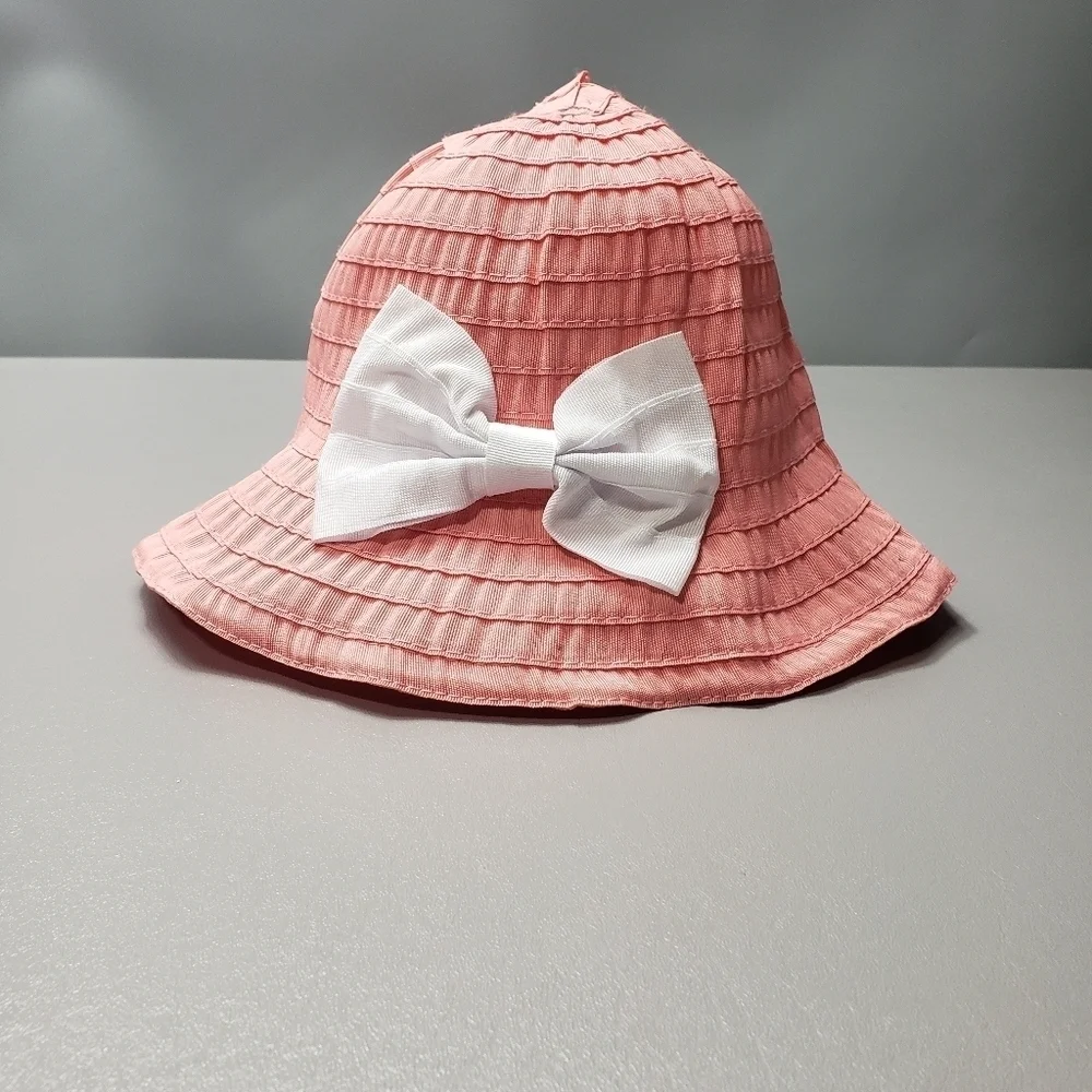 Bcbg girls toddler pink bow hat one size